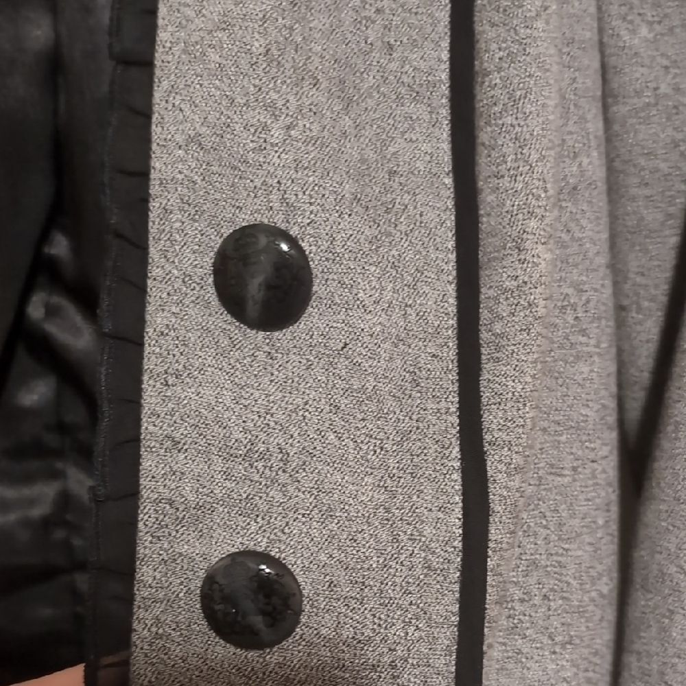 Stoosh Gray Women's Blazer With Black Accents - Picture 7 of 15